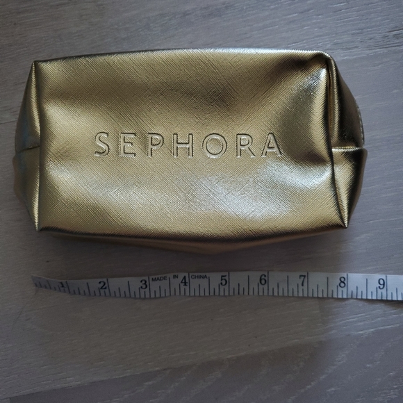 Brand New Gold Sephora Makeup Bag - Picture 2 of 7
